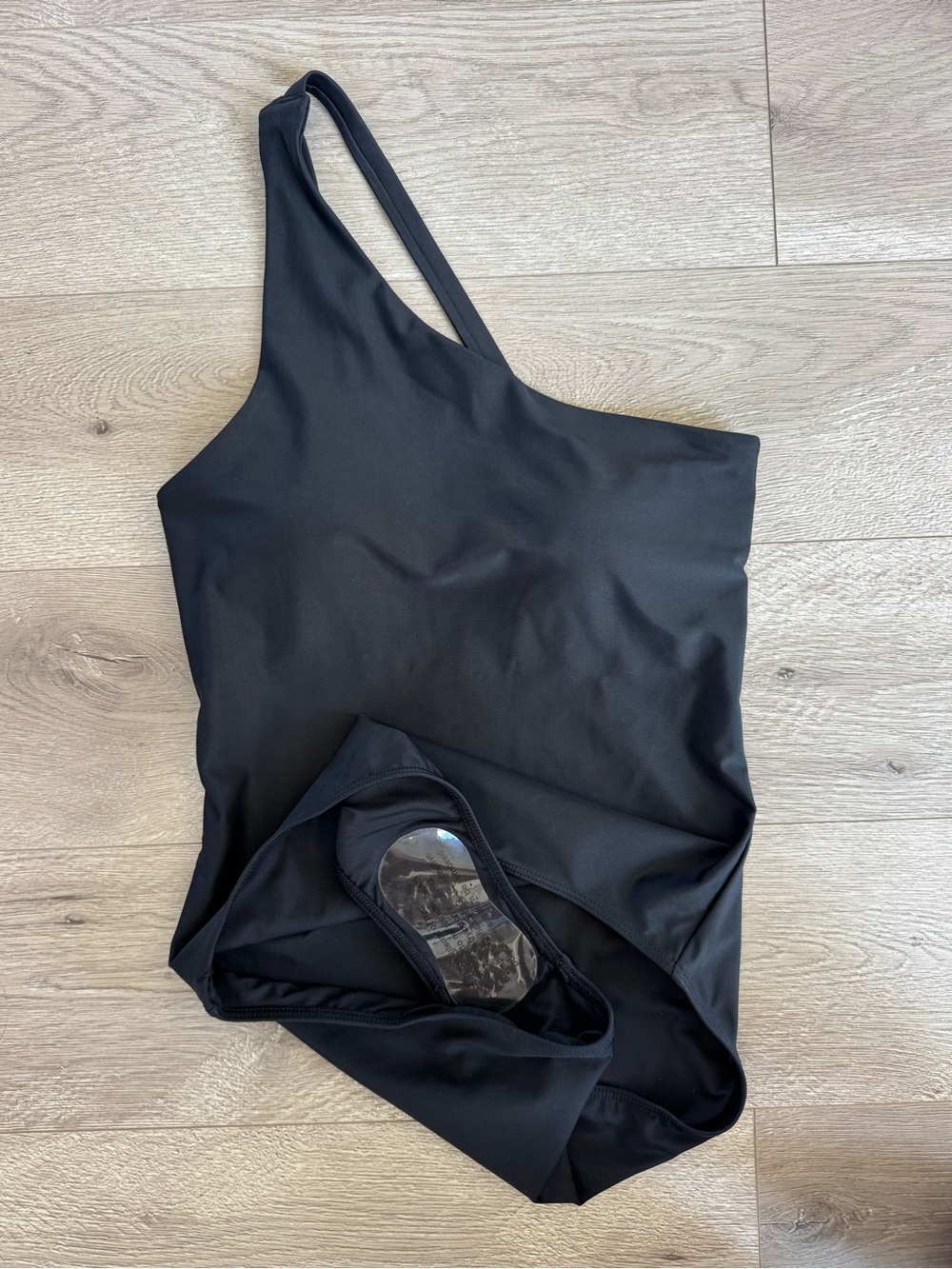 Quince Italian One Shoulder One Piece Swimsuit Black Size Small - Picture 6 of 12